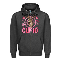 Charcoal Heather better aim than cupid Zipper Hoodie - MaliasSmallBusiness