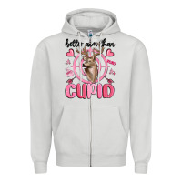 Dove Grey better aim than cupid Zipper Hoodie - MaliasSmallBusiness