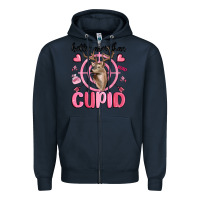 Navy better aim than cupid Zipper Hoodie - MaliasSmallBusiness
