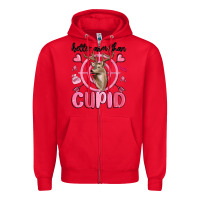 Red better aim than cupid Zipper Hoodie - MaliasSmallBusiness