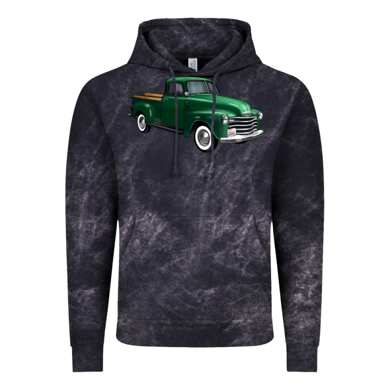 Western Green Truck Right 34 View 1 Vintage Hoodie by FaDigitalArtStudio | Teevron