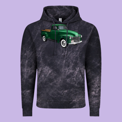 Western Green Truck Right 34 View 1 Vintage Hoodie Designed By Fadigitalartstudio