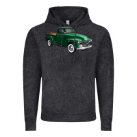 Vintage Black western green truck right 34 view 1 Vintage Hoodie - FaDigitalArtStudio