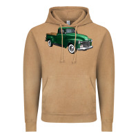 Vintage Camel western green truck right 34 view 1 Vintage Hoodie - FaDigitalArtStudio