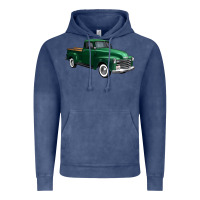 Vintage Denim western green truck right 34 view 1 Vintage Hoodie - FaDigitalArtStudio