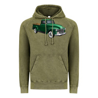Vintage Olive western green truck right 34 view 1 Vintage Hoodie - FaDigitalArtStudio