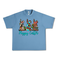 Pebble Blue happy easter leopard cowhide turquoise cactus bunny's Urban Heavy Tee - JahusDesignShop