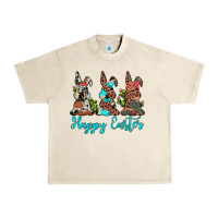 Sandshell happy easter leopard cowhide turquoise cactus bunny's Urban Heavy Tee - JahusDesignShop