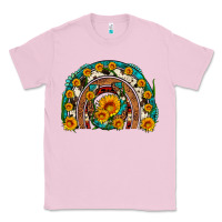 Bubblegum Pink sunflower gemstone leopard cowhide horseshoe rainbow Classic Tee - Artiststas