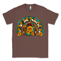 Chestnut sunflower gemstone leopard cowhide horseshoe rainbow Classic Tee - Artiststas