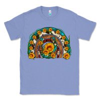 Colony Blue sunflower gemstone leopard cowhide horseshoe rainbow Classic Tee - Artiststas