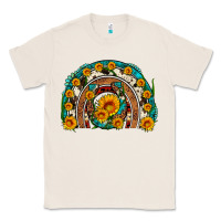 Natural sunflower gemstone leopard cowhide horseshoe rainbow Classic Tee - Artiststas