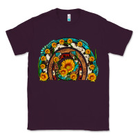 Plum sunflower gemstone leopard cowhide horseshoe rainbow Classic Tee - Artiststas