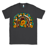 Smoke sunflower gemstone leopard cowhide horseshoe rainbow Classic Tee - Artiststas