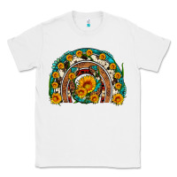 White sunflower gemstone leopard cowhide horseshoe rainbow Classic Tee - Artiststas