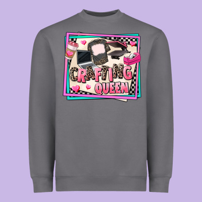 Crafting Queen Heavyweight Sweatshirt Designed By Adodesignshop