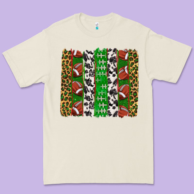 Premium Tee football brush strokes