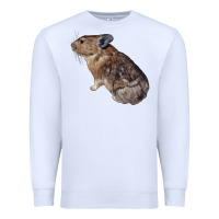 White pika Premium Sweatshirt - LillyAllenDesigns