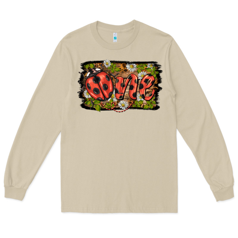 Ladybug One Background Long Sleeve Tee by BarkalooDesign | Teevron
