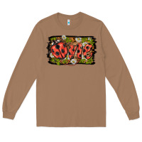 Toasted Coconut ladybug one background Long Sleeve Tee - BarkalooDesign