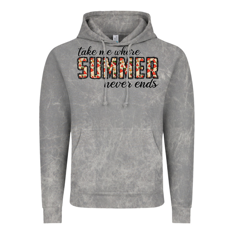 Take Me Where Summer Never Ends Vintage Hoodie by CowhideDigitalArt | Teevron