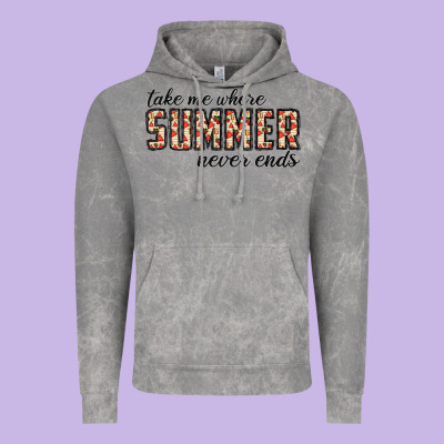 Take Me Where Summer Never Ends Vintage Hoodie Designed By Cowhidedigitalart