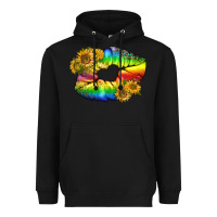 Black Lgbtq Pride Rainbow Lips Heavyweight Hoodie - BundleAndBundleShop