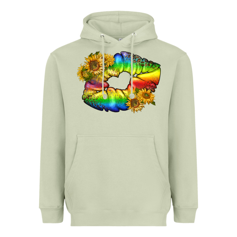 Lgbtq Pride Rainbow Lips Heavyweight Hoodie by BundleAndBundleShop | Teevron