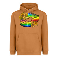 Meerkat Lgbtq Pride Rainbow Lips Heavyweight Hoodie - BundleAndBundleShop