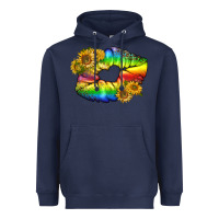 Navy Lgbtq Pride Rainbow Lips Heavyweight Hoodie - BundleAndBundleShop