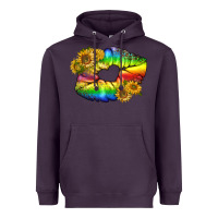 Plum Lgbtq Pride Rainbow Lips Heavyweight Hoodie - BundleAndBundleShop