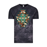 Cloud Black cowhide leopard gemstone aztec Vintage Tee - JahusDesignShop