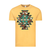 Vintage Mustard cowhide leopard gemstone aztec Vintage Tee - JahusDesignShop