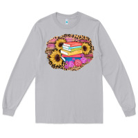 Moon Dust books sunflower back to school background Long Sleeve Tee - AdoDesignShop