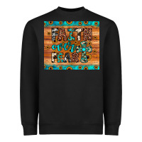 Black faith over fear Heavyweight Sweatshirt - JahusDesignShop