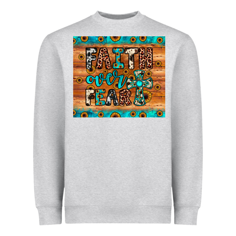 Faith Over Fear Heavyweight Sweatshirt by JahusDesignShop | Teevron