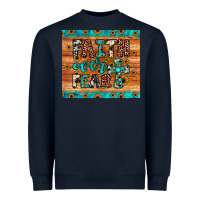 Navy faith over fear Heavyweight Sweatshirt - JahusDesignShop