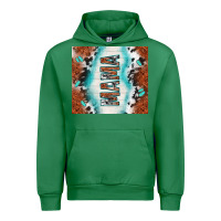 Emerald tooled leather and cowhide mama Urban Hoodie - TumblerDesignByShophia