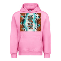 Fuchsia Pink tooled leather and cowhide mama Urban Hoodie - TumblerDesignByShophia