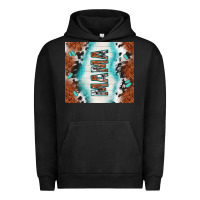 Pigment Black tooled leather and cowhide mama Urban Hoodie - TumblerDesignByShophia