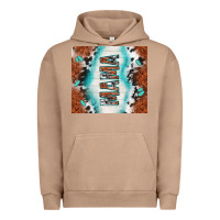 Pigment Burro tooled leather and cowhide mama Urban Hoodie - TumblerDesignByShophia