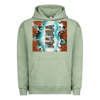 Pigment Oil Green tooled leather and cowhide mama Urban Hoodie - TumblerDesignByShophia