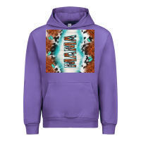 Tulip tooled leather and cowhide mama Urban Hoodie - TumblerDesignByShophia