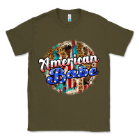 Army Green american babe Classic Tee - JahusDesignShop