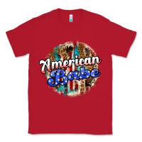 Red american babe Classic Tee - JahusDesignShop