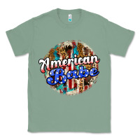 Sage american babe Classic Tee - JahusDesignShop