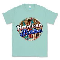 Seafoam american babe Classic Tee - JahusDesignShop