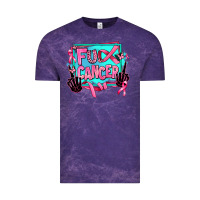 Cloud Purple fuck cancer Vintage Tee - AdoDesignShop