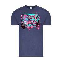 Vintage Denim fuck cancer Vintage Tee - AdoDesignShop