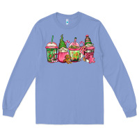Colony Blue pink christmas gnomes coffee cups Long Sleeve Tee - Jasminsmagicworld